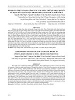 Đánh giá thực trạng công tác cấp giấy chứng nhận quyền sử dụng đất tại huyện Phong Điền, tỉnh Thừa Thiên Huế