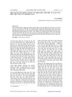 Một số nguyên nhân cơ bản tác động đến đối mới lý luận Văn học Việt Nam (từ 1986 đến nay)