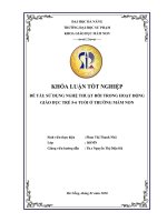Sử dụng nghệ thuật rối trong hoạt động giáo dục trẻ 5 6 tuổi ở trường mầm non   