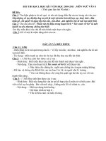 De thi va dap an KSCL Van 8