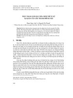 Thực trạng giáo dục hòa nhập trẻ tự kỉ tại quận Cầu Giấy thành phố Hà Nội