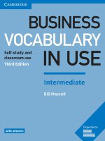 Business vocabulary in use intermediate book with answers and enhanced ebook self study and classroom use, 3rd edition