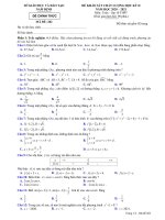 Đề thi học kì 2 môn Toán 10 sở GD&ĐT Nam Định năm học 2020-2021