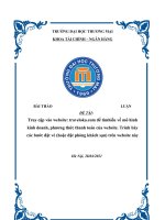 Truy cập vào website: traveloka.com để tìm hiểu về mô hình kinh doanh, phương thức thanh toán của website. Trình bày các bước đặt vé (hoặc đặt phòng khách sạn) trên website này