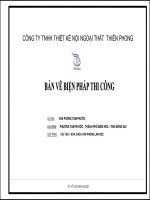 BẢN VẼ BIỆN PHÁP THI CÔNG XÂY DỰNG ĐẦY ĐỦ