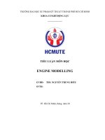 Tiểu luận cuối kì engine modelling, mô hình hóa động cơ bằng Matlab Simulink ĐH SPKT TP.HCM