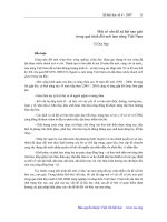 Một số vấn đề xã hội nan giải trong quá trình đổi mới tam nông Việt Nam - Tô Duy Hợp