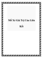 Mổ Xẻ Giá Trị Của Liên Kết