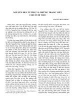 Nguyễn Huy Tưởng và những trang viết cho tuổi thơ