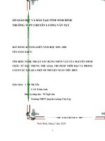 SKKN tìm hiểu nghệ thuật xây dựng nhân vật của nguyễn minh châu từ đặc trưng thể loại, thi pháp thời đại và phong cách tác giả qua một số truyện ngắn tiêu biểu 