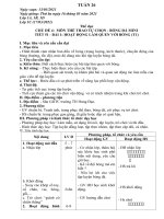 giáo án TD lớp 2 4 5 - GDTC lớp 1 - Thủ công lớp 3 tuần 26 (2020 - 2021)