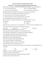 đề chuẩn số 1 vật lý 12