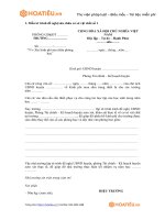 Tải Mẫu tờ trình đề nghị sửa chữa - HoaTieu.vn