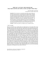 Thiết kế và sử dụng trò chơi hỗ trợ hoạt động hướng dẫn trẻ 5 - 6 tuổi vận động theo nhạc
