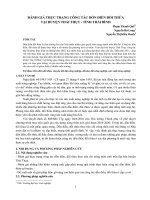 Đánh giá thực trạng công tác dồn điền đổi thửa tại huyện Thái Thụy - tỉnh Thái Bình