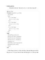 Sap xep ba so a b c theo thu tu tang dan