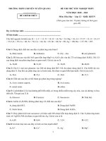 65  đề thi thử TN THPT 2021   môn hóa   THPT chuyên tuyên quang   lần 1   file word có lời giải doc