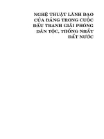 Ebook nghệ thuật lãnh đạo của đảng trong cuộc đấu tranh giải phóng dân tộc, thống nhất đất nước phần 1 