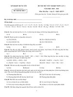 70  đề thi thử TN THPT 2021   môn hóa   sở GD đt hưng yên   lần 1   file word có lời giải doc