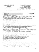 đề số 16 môn hóa 2020