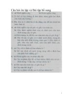 Chương 9. Câu hỏi ôn tập và Bài tập bổ sung