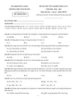 61  đề thi thử TN THPT 2021   môn hóa   THPT ngô sĩ liên   bắc giang   lần 1   file word có lời giải doc