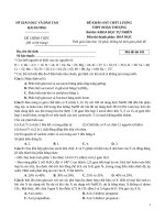 đề số 15 môn hóa 2020