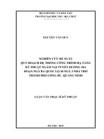 Nghiên cứu đề xuất quy hoạch hệ thống công trình hạ tầng kỹ thuật ngậm tại tuyến đường 18a đoạn ngã ba quốc lộ 10 ngã 3 nhà thờ thành phố uông bí   quảng ninh    