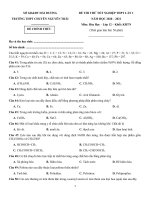 35  đề thi thử TN THPT 2021   môn hóa   THPT chuyên nguyễn trãi   hải dương   lần 1   file word có lời giải chi tiết doc