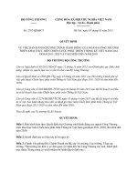 Quyết định 2787/QĐ-BCT năm 2013 về Chương trình hành động của ngành Công thương thực hiện Chiến lược phát triển Thống kê Việt Nam giai đoạn 2011-2020, tầm nhìn đến năm 2030 do Bộ t...