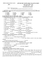 De thi thu vao 10 nam 2012 HOT tinh Bac Giang