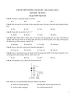 đề 04 môn Hóa học 2020