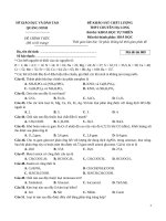 đề số 40 môn hóa học 2020