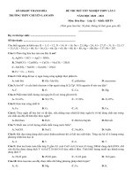 37  đề thi thử TN THPT 2021   môn hóa   THPT chuyên lam sơn   thanh hóa   lần 1   file word có lời giải chi tiết doc