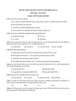 đề 03 môn hóa học 2020