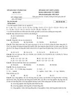 đề số 23 môn hóa học 2020