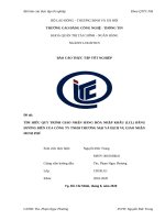 Báo cáo thực tập Quản trị Tài chính – Ngân hàng: Tìm hiểu quy trình giao nhận hàng hóa nhập khẩu (LCL) bằng đường biển của Công ty TNHH thương mại và dịch vụ giao nhận Minh Phú