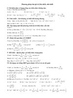 PP tim maxmin trong dai so