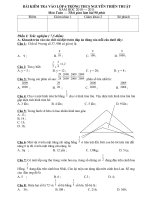 De kiem tra Toan vao lop 6 Truong THCS NTT nam 2010 2011
