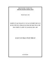 Nghiên cứu quy hoạch và cải tạo lưới điện trung áp huyện tiên yên, tỉnh quảng ninh phù hợp với xu thế phát triển của khu vực giai đoạn 2015   2025    