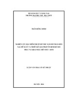 Nghiên cứu đặc điểm trượt lở trụ nam mỏ than đèo nai  đề xuất và thiết kế giải pháp ổn định bờ mỏ phục vụ khai thác đến mức  345m    