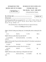 16  đề thi thử TN THPT 2021   môn hóa   THPT lê văn thịnh   bắc ninh   lần 1   file word có lời giải chi tiết