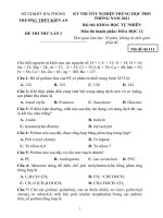 43  đề thi thử TN THPT 2021   môn hóa   cụm ngô quyền, kiến an, an lão   hải phòng   lần 1   file word có lời giải chi tiết doc