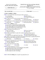 đề kiểm tra và đáp án cuối kì ii môn địa 10 năm học 20202021 trường thpt đoàn thượng