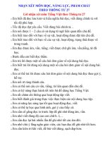 NHẬN XÉT MÔN HỌC, NĂNG LỰC, PHẨM CHẤT HỌC SINH THEO TT27