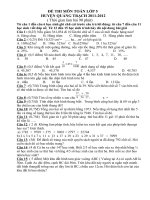 DE THI HUYEN QUANG TRACH 20112012