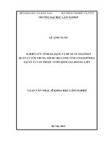 Nghiên cứu tính đa dạng và đề xuất giải pháp quản lý côn trùng thuộc bộ cánh cứng (coleoptera) tại xã tả van thuộc vườn quốc gia hoàng liên 