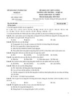 đề số 41 môn hóa học 2020