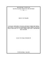 Vận dụng thẻ điểm cân bằng để hoàn thiện hệ thống đo lường và đánh giá thành quả hoạt động tại ngân hàng tmcp đầu tư và phát triển việt nam   chi nhánh bắc sài gòn 