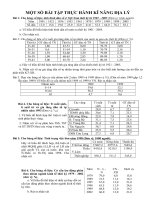 Bai tap thuc hanh ki nang Dia li On thi Dai hoc